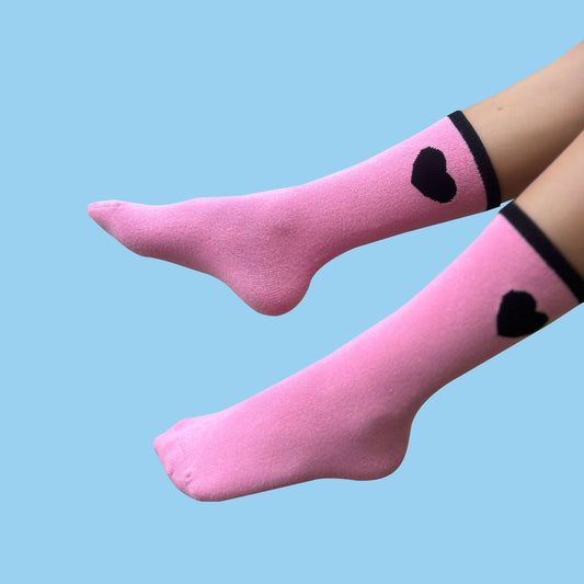 Heart Sensory Sock - Pink