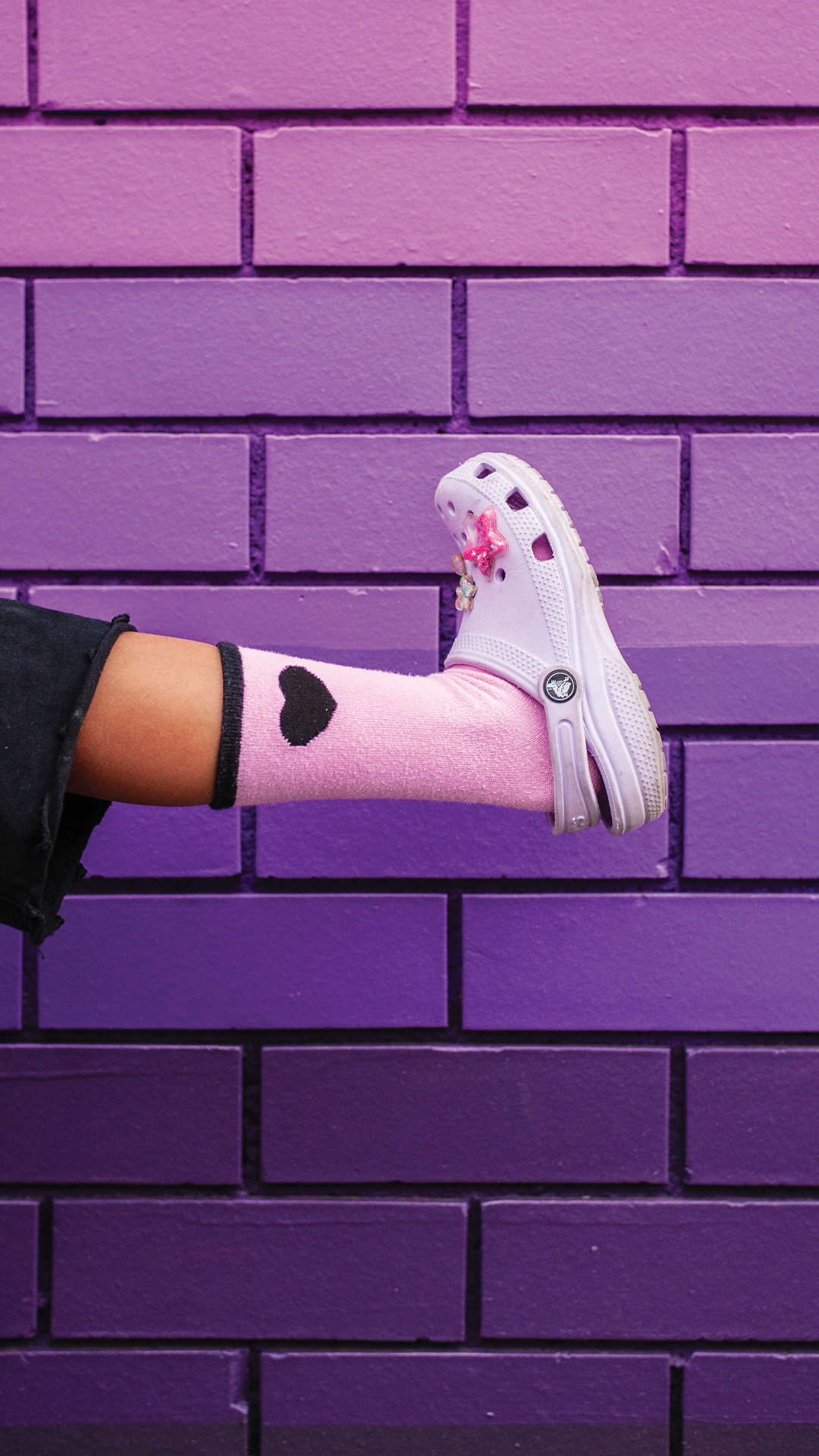 Heart Sensory Sock - Pink