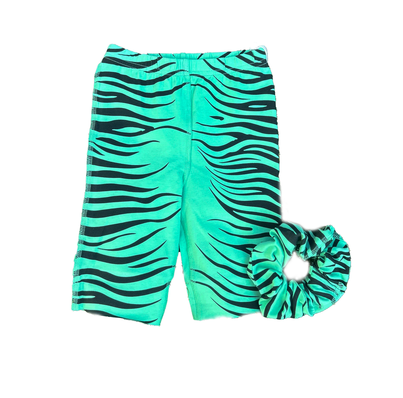 Bike Pant - Mint Zebra comes with a FREE matching scrunchie 🎀 (while stocks lasts)