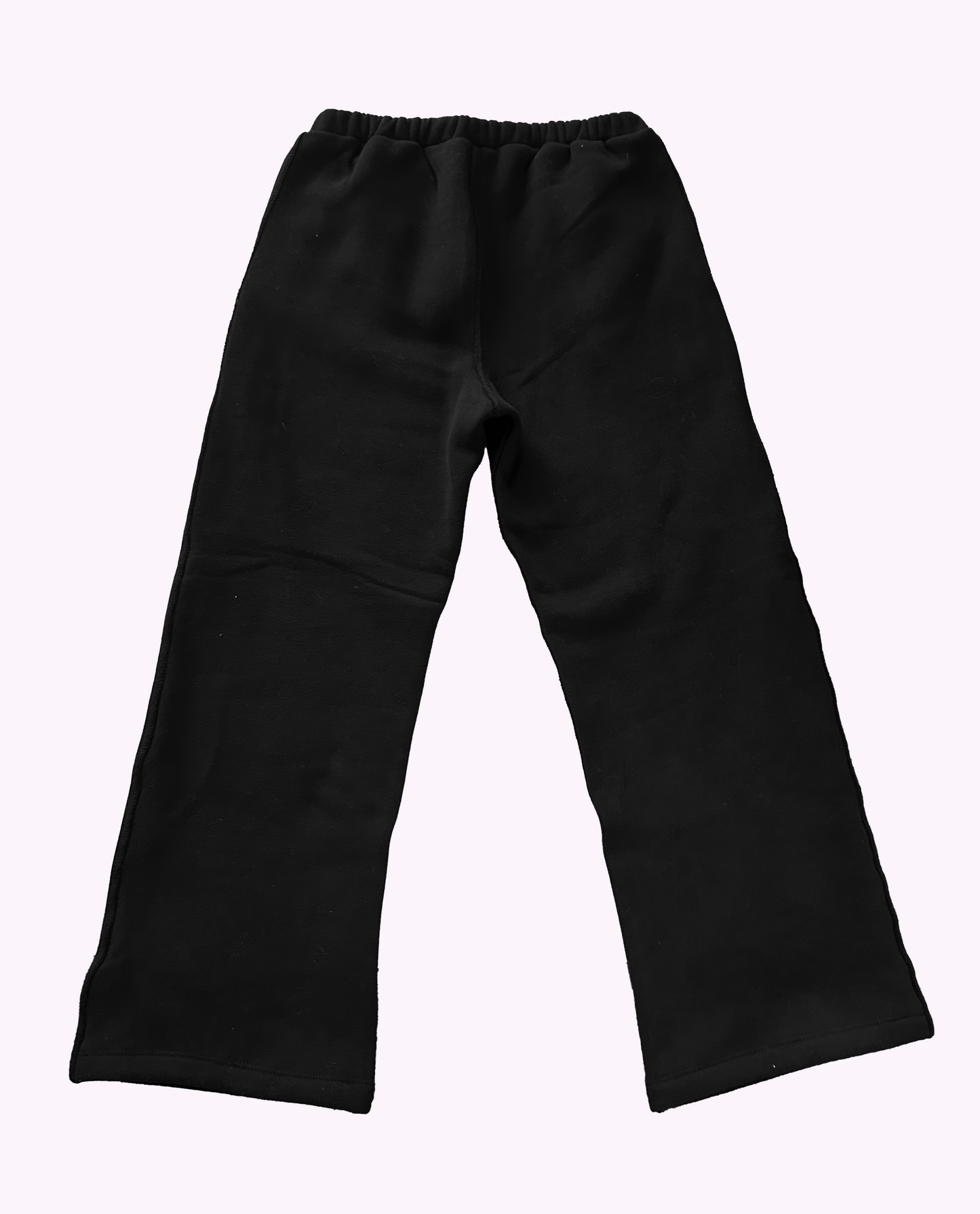 Wide leg Track pant- Solid Black