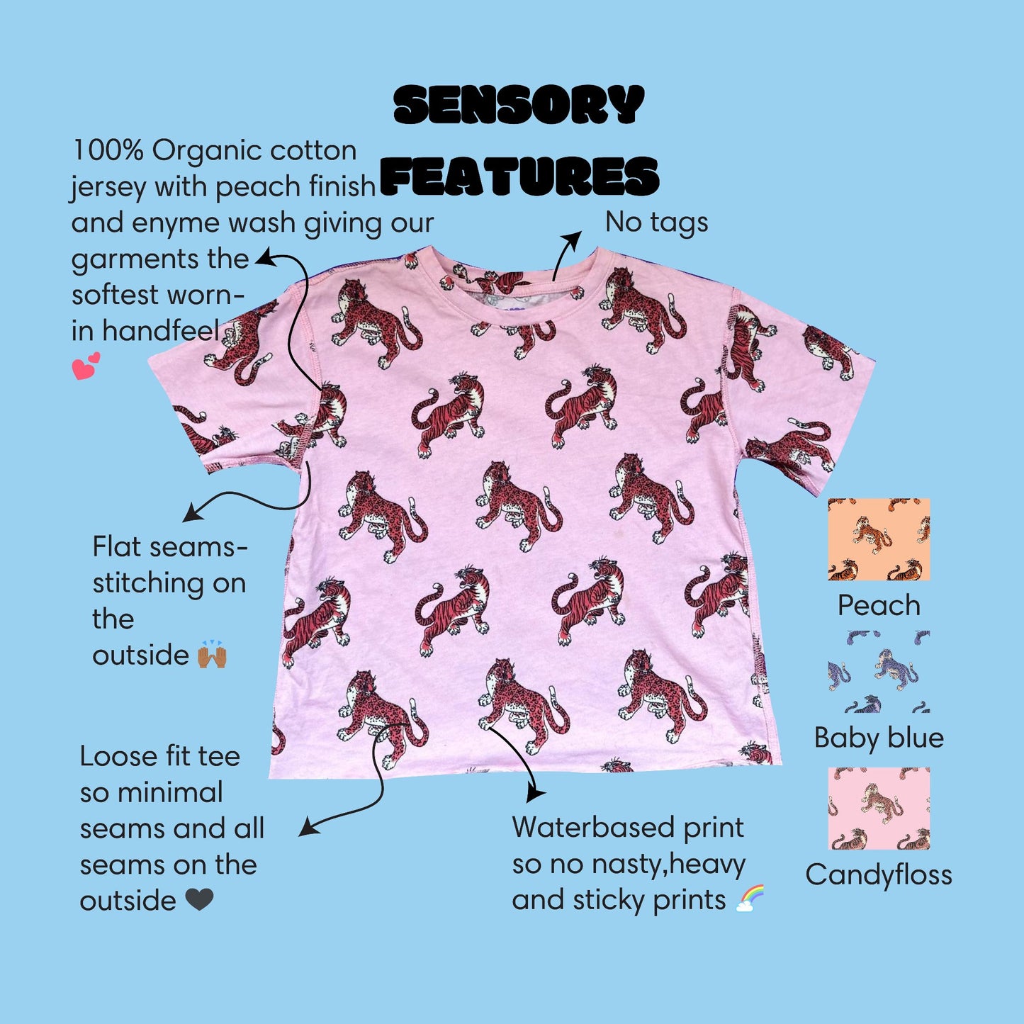 yama sensory tshirt pink