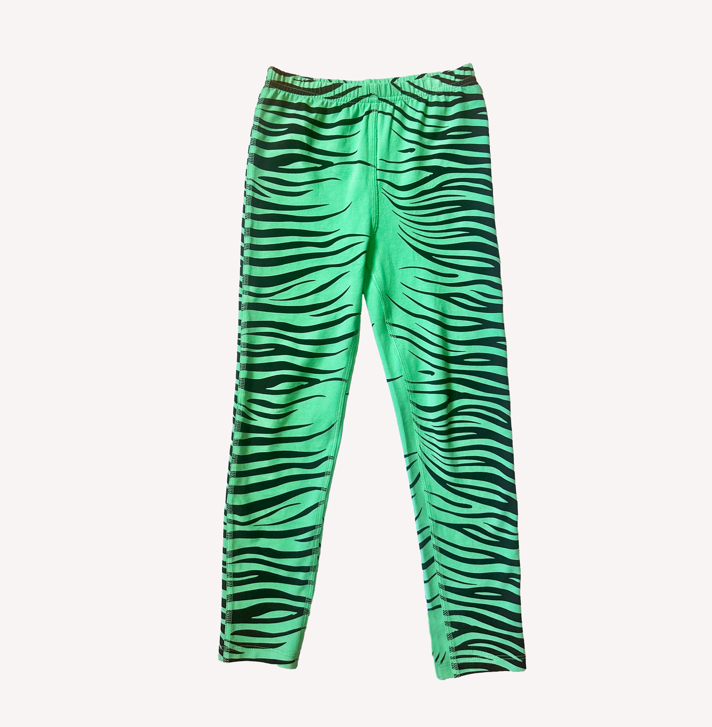 Legging- Mint Zebra Print