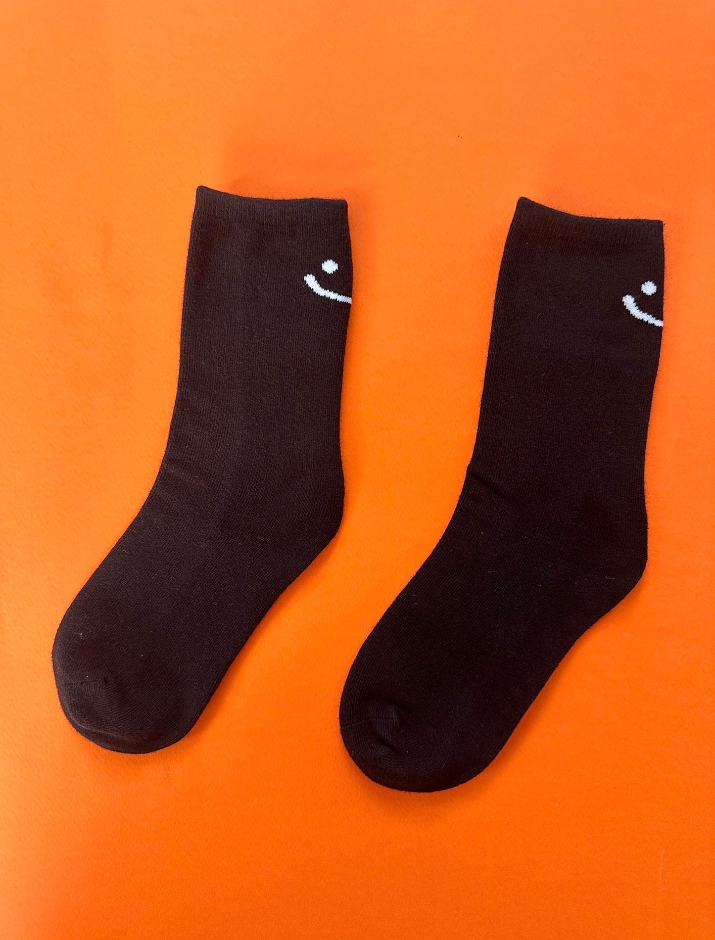Smiley face Sensory Sock - Black