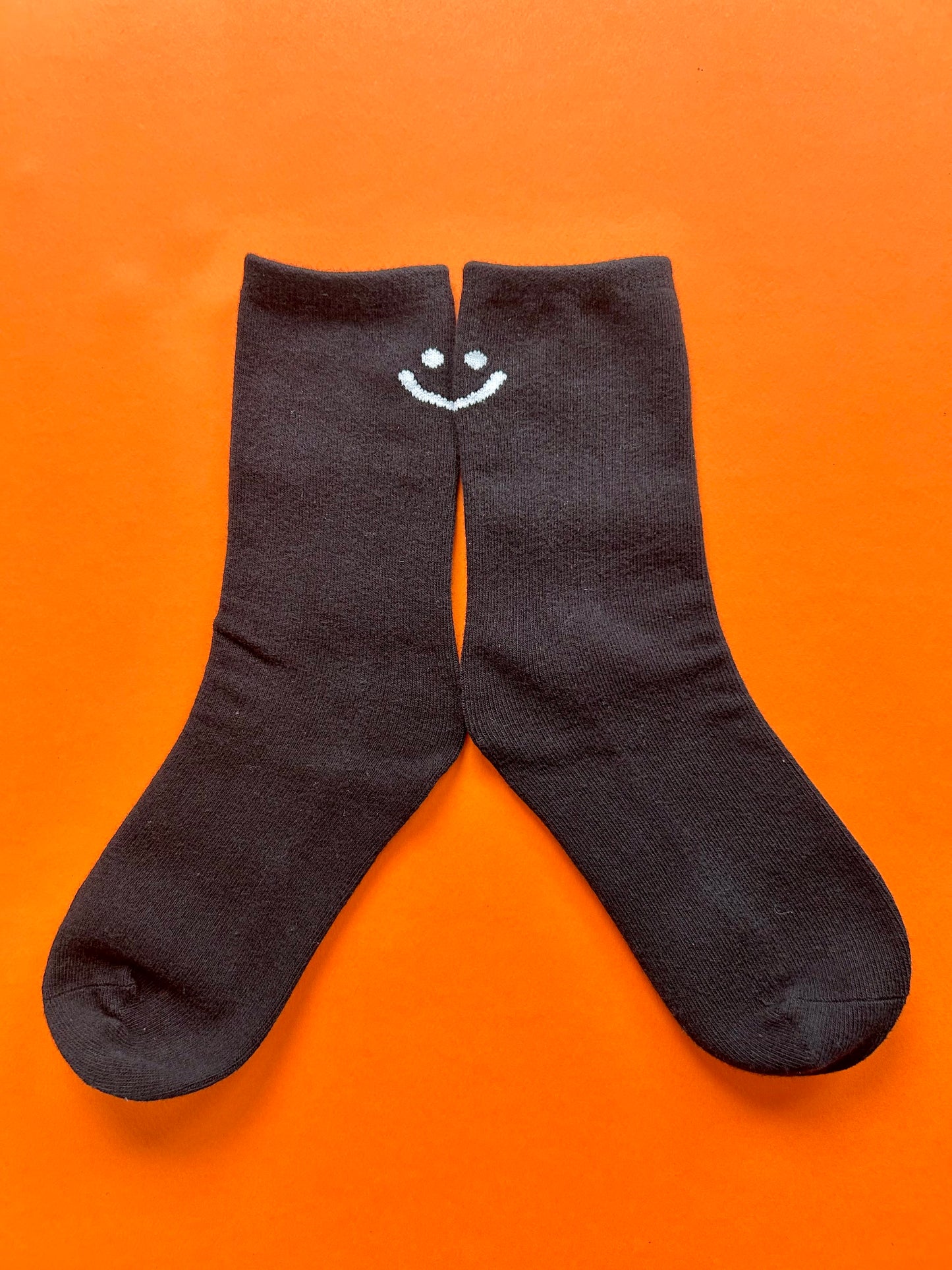 Smiley face Sensory Sock - Black