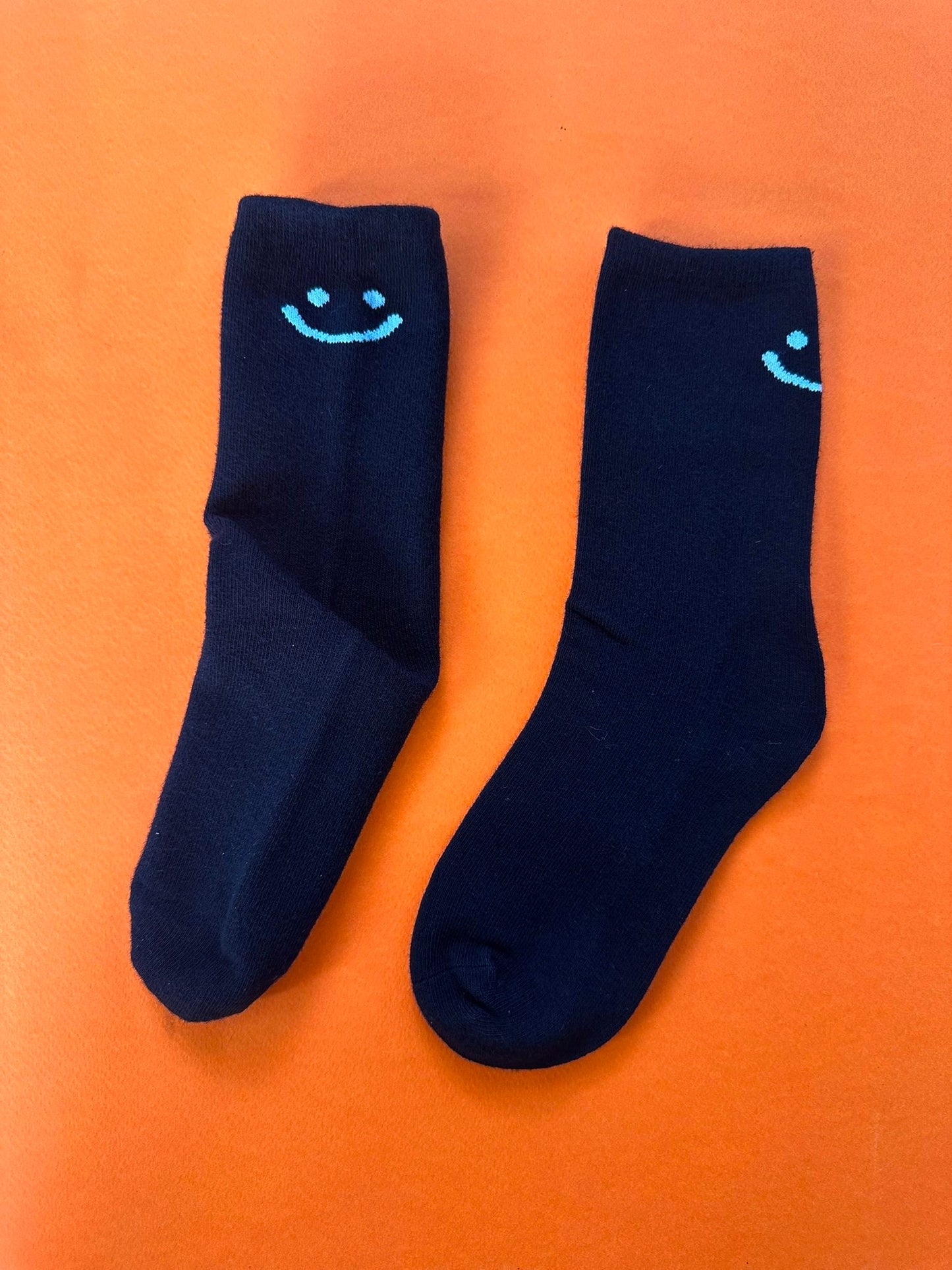 Smiley face Sensory Sock - Black