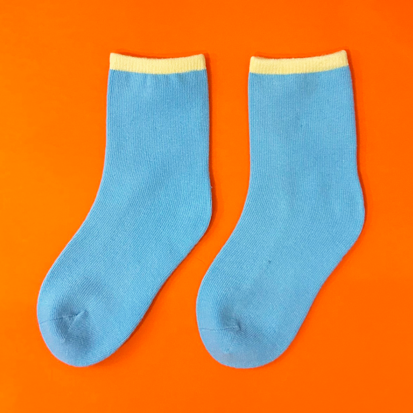 Stripe Top Sensory Sock - Baby Blue