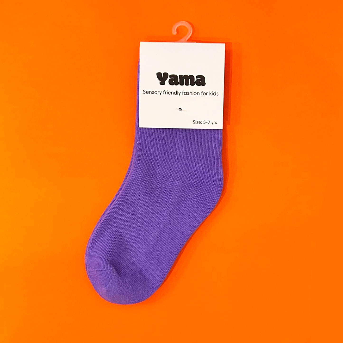 Stripe Top Sensory Sock - Violet