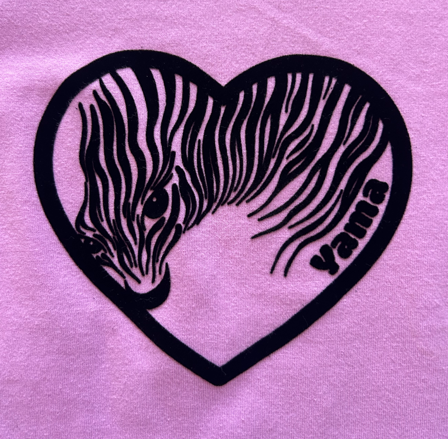 Long sleeve Tee - Purple Zebra Love