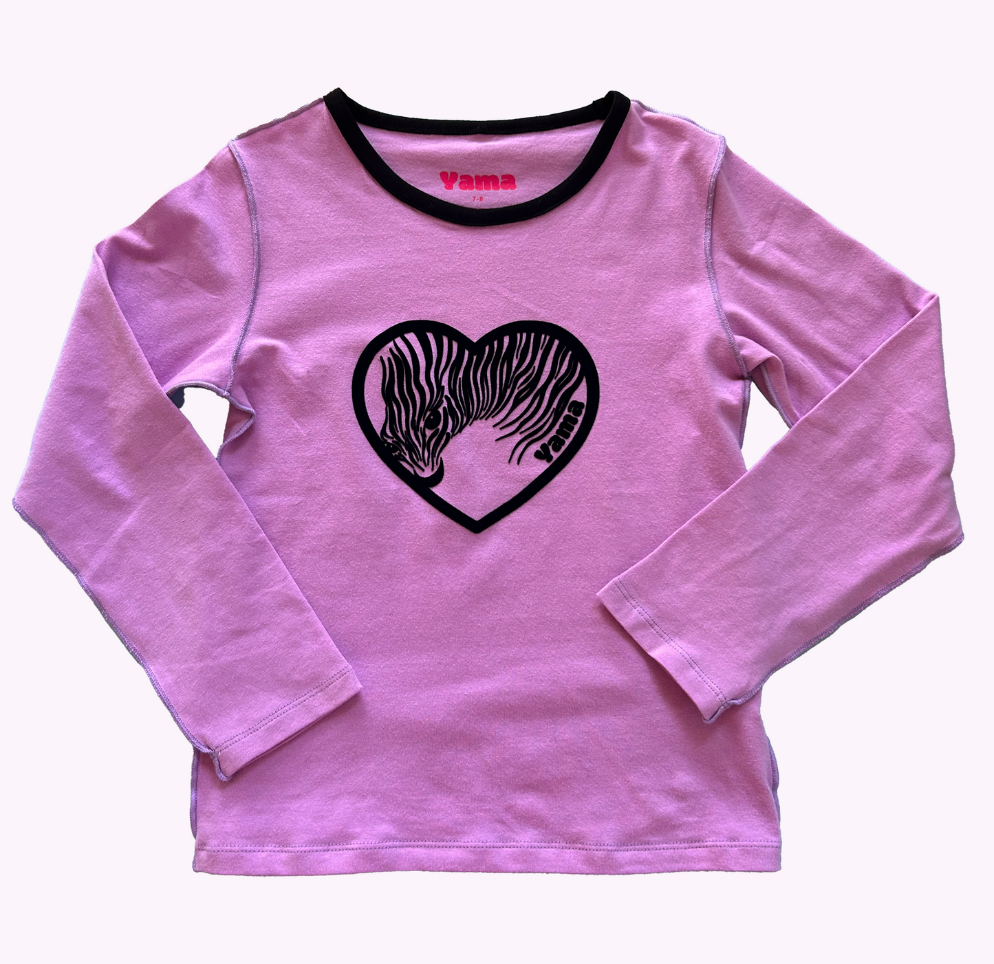 Long sleeve Tee - Purple Zebra Love